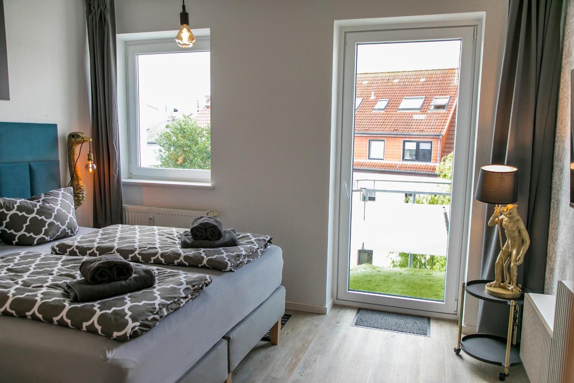 City Apartment "Hans Seat" Rostock Mit Rooftop-Terrasse Exterior photo