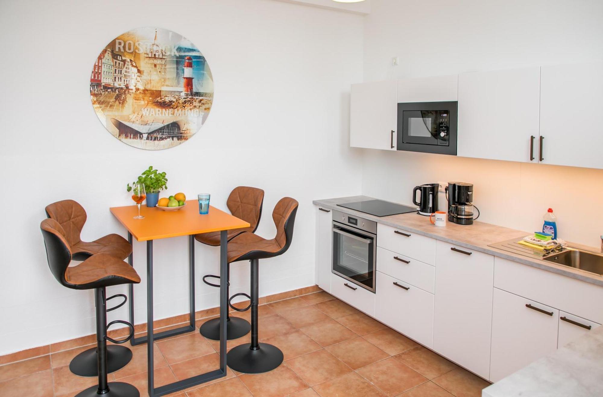 City Apartment "Hans Seat" Rostock Mit Rooftop-Terrasse Exterior photo